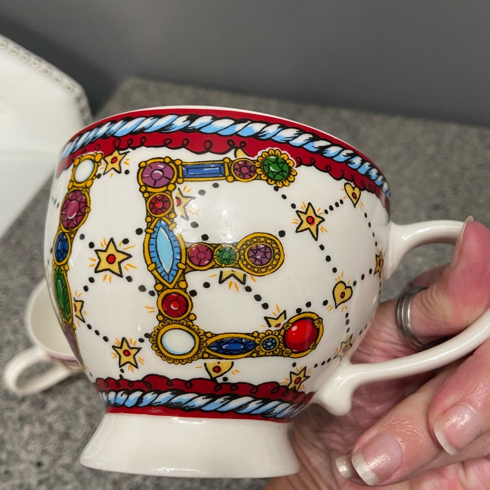 BRIGHTON Set of 2 Tea/Coffee Cups Jewel & Love Limited Edition Christmas 13 oz - Picture 13 of 16